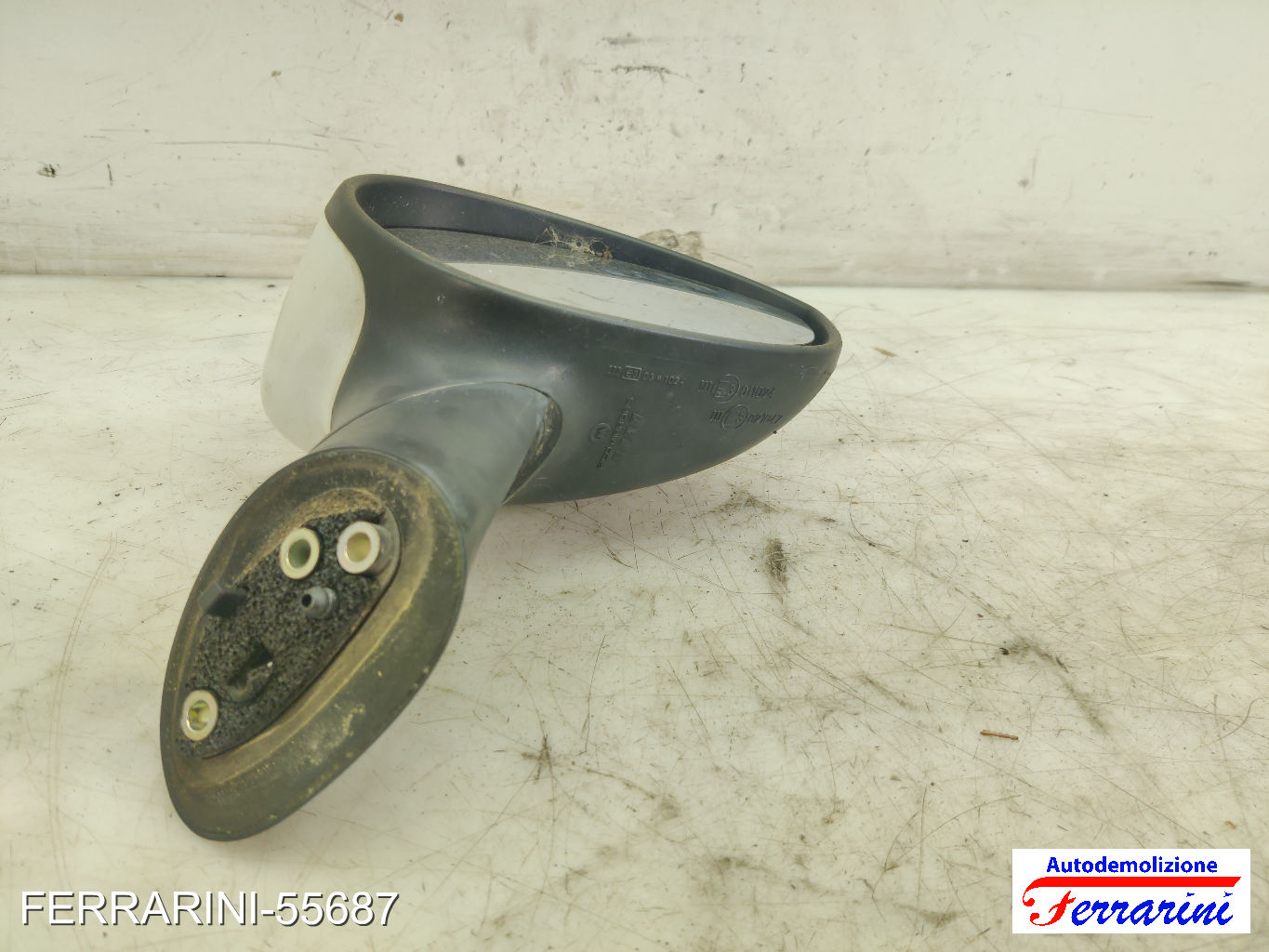 Specchietto Laterale FIAT PUNTO 199 2012-2023 destro, dx 296/A BIANCO DIVINO