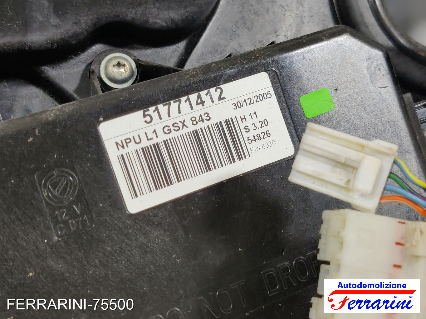 Alzavetro LANCIA YPSILON 843 2003-2011 sinistro, sx, frontale, anteriore 8