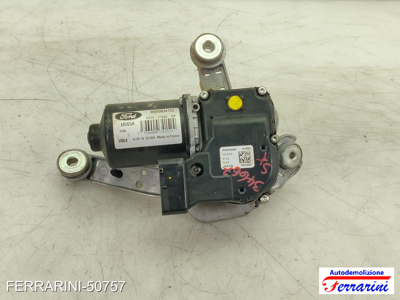 Spazzacqua Motorino Tergicristallo FORD MONDEO 5 TURNIER CF 2014-2023 anteriore 7