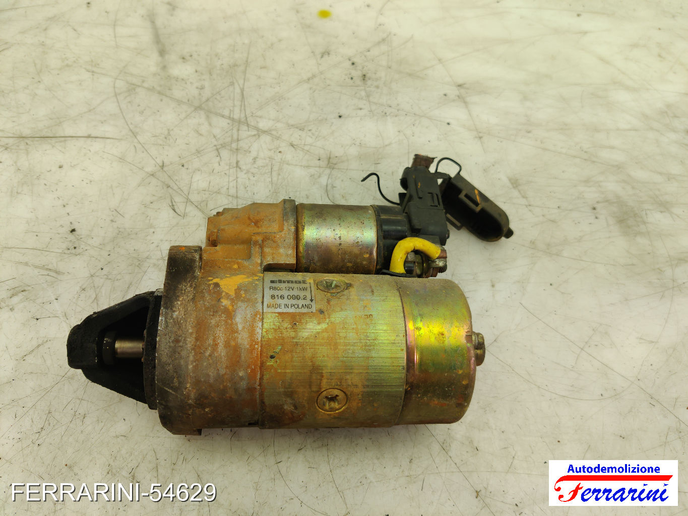 Motorino Avviamento FIAT PANDA 141 900 1992-1996 46797350, 8160002