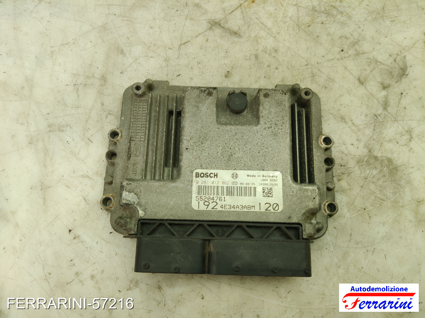 Kit Accensione FIAT STILO SW 192 1.9 D MULTIJET 2005-2008 0281012862, 51771190 23