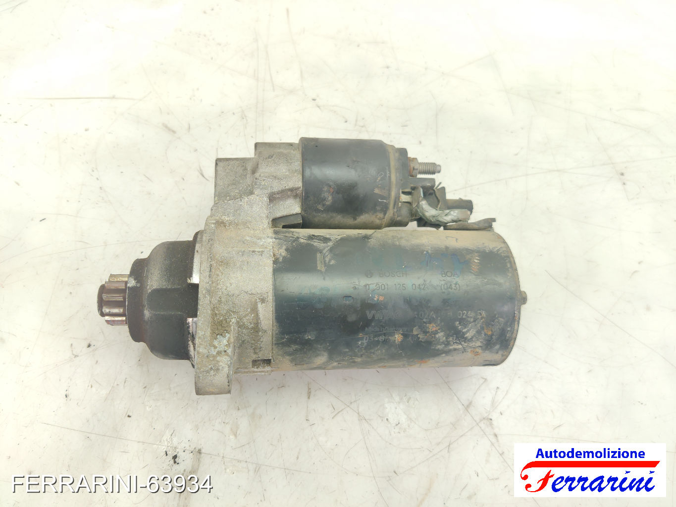 Motorino Avviamento VW POLO 9A, 9N 1.9 TDI 2001-2009 0001125042, 02A911024