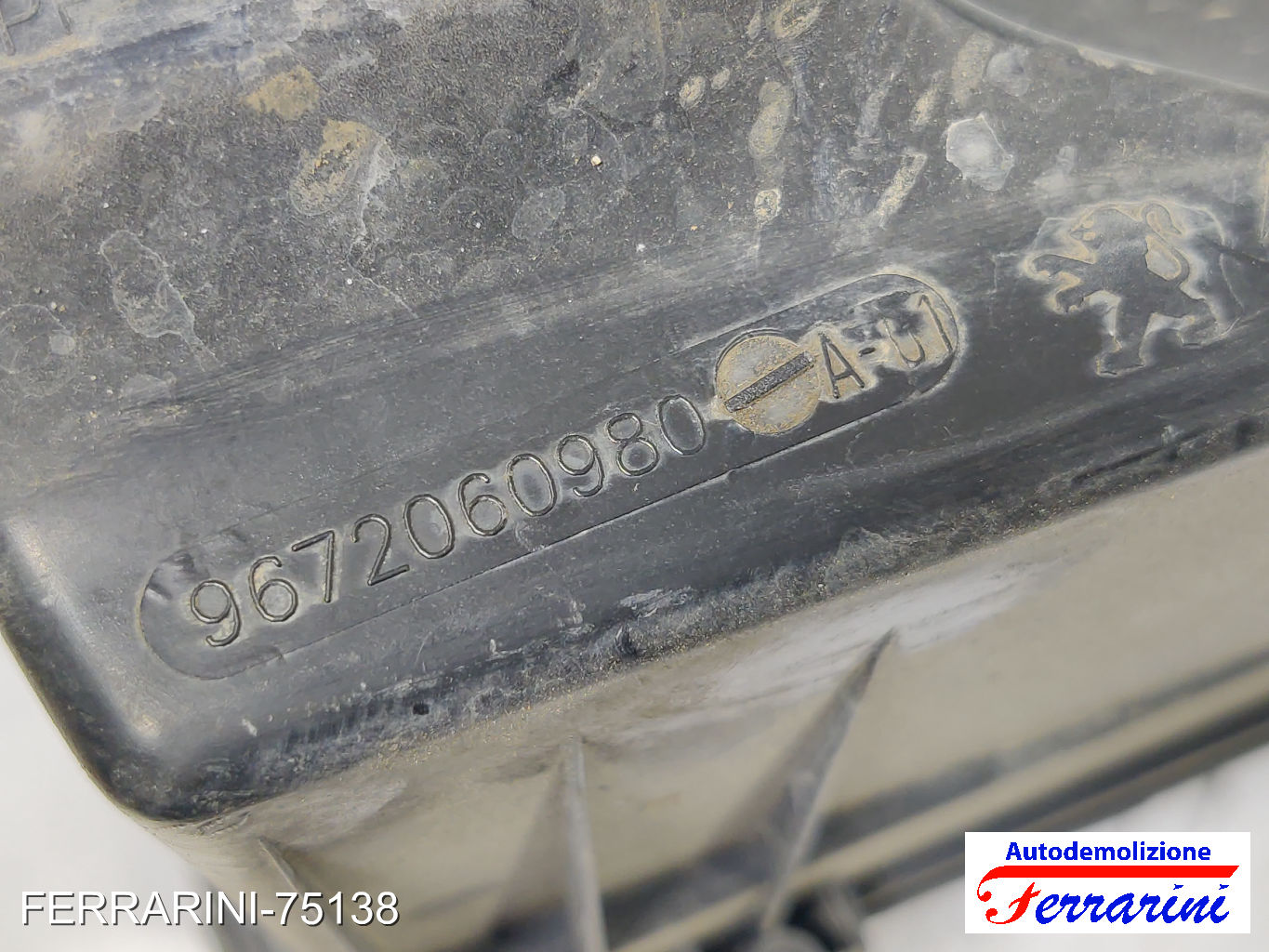 Scatola Cassa Filtro Aria CITROEN C3 2 SC 1.1I 2009-2013 9672060980, 1420V0