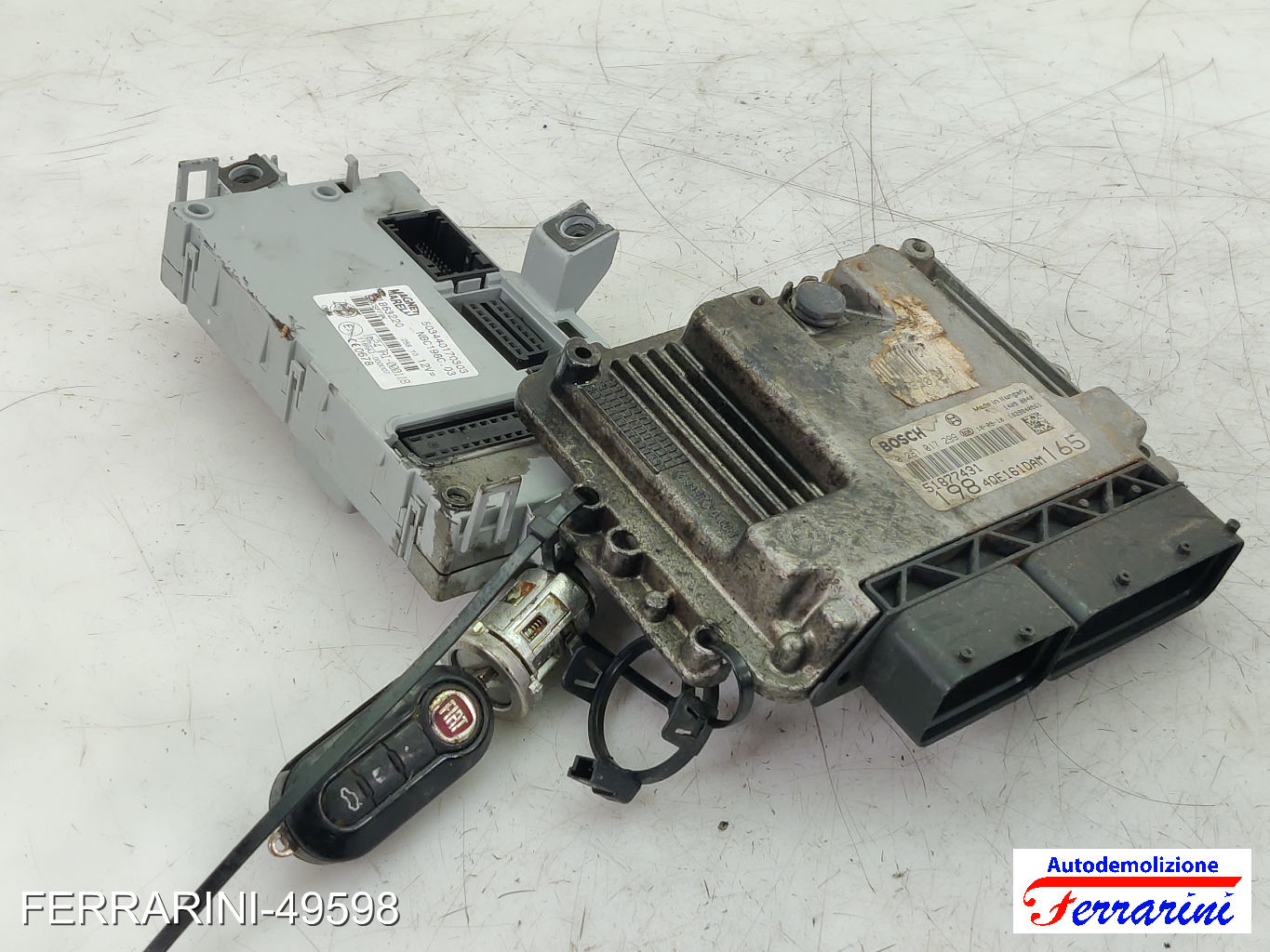 Kit Accensione FIAT BRAVO 2 198 2.0 D MULTIJET 2008-2014 0281017299, 51877431