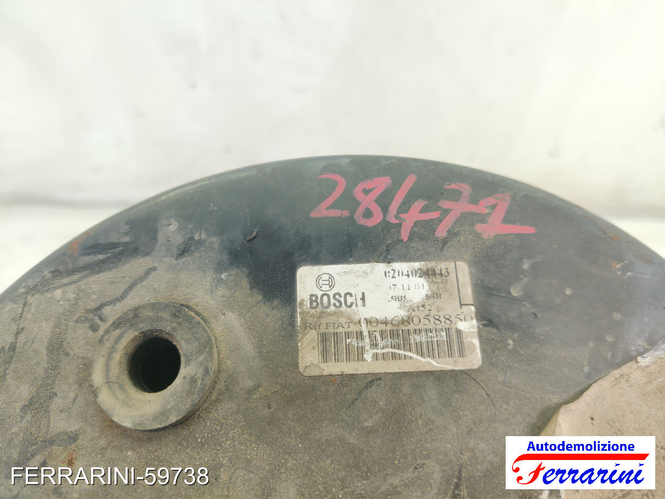 Servofreno FIAT STILO 192 1.9 JTD 2001-2006 51744064, 46805886, 46740155