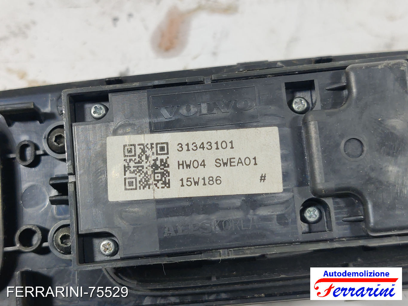 Pulsantiera Tastiera Alzavetro VOLVO V60 1 155 2015-2018 sinistra, sx, frontale