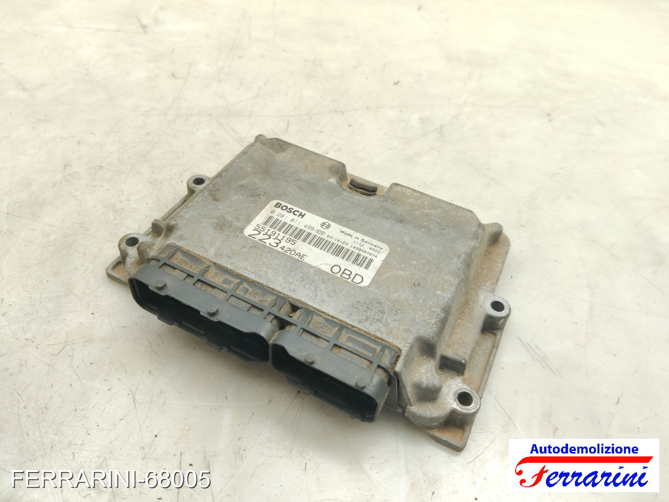 Kit Accensione FIAT DOBLO 119, 223 1.9 JTD 2003-2010 0281011557 9