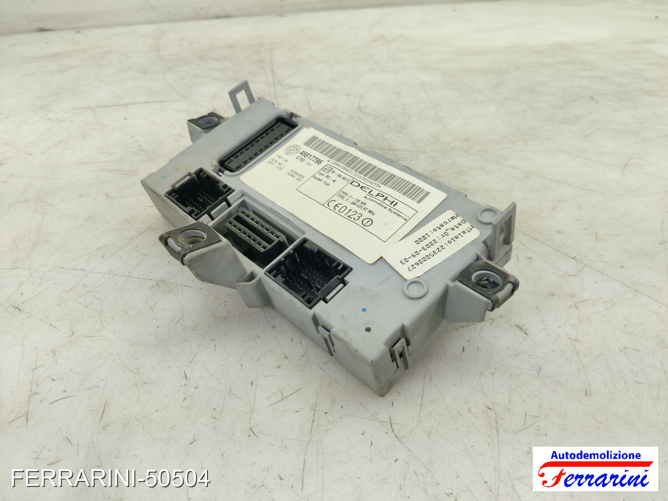 Body Computer FIAT PUNTO 176 60 1.2 1993-1999 46817786