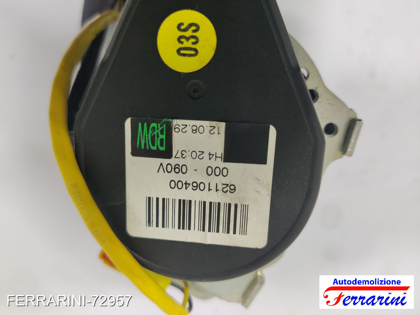 Cintura Di Sicurezza VW GOLF 7 5G1, BE1, BE2, BQ1 2012-2020 destra, dx 9