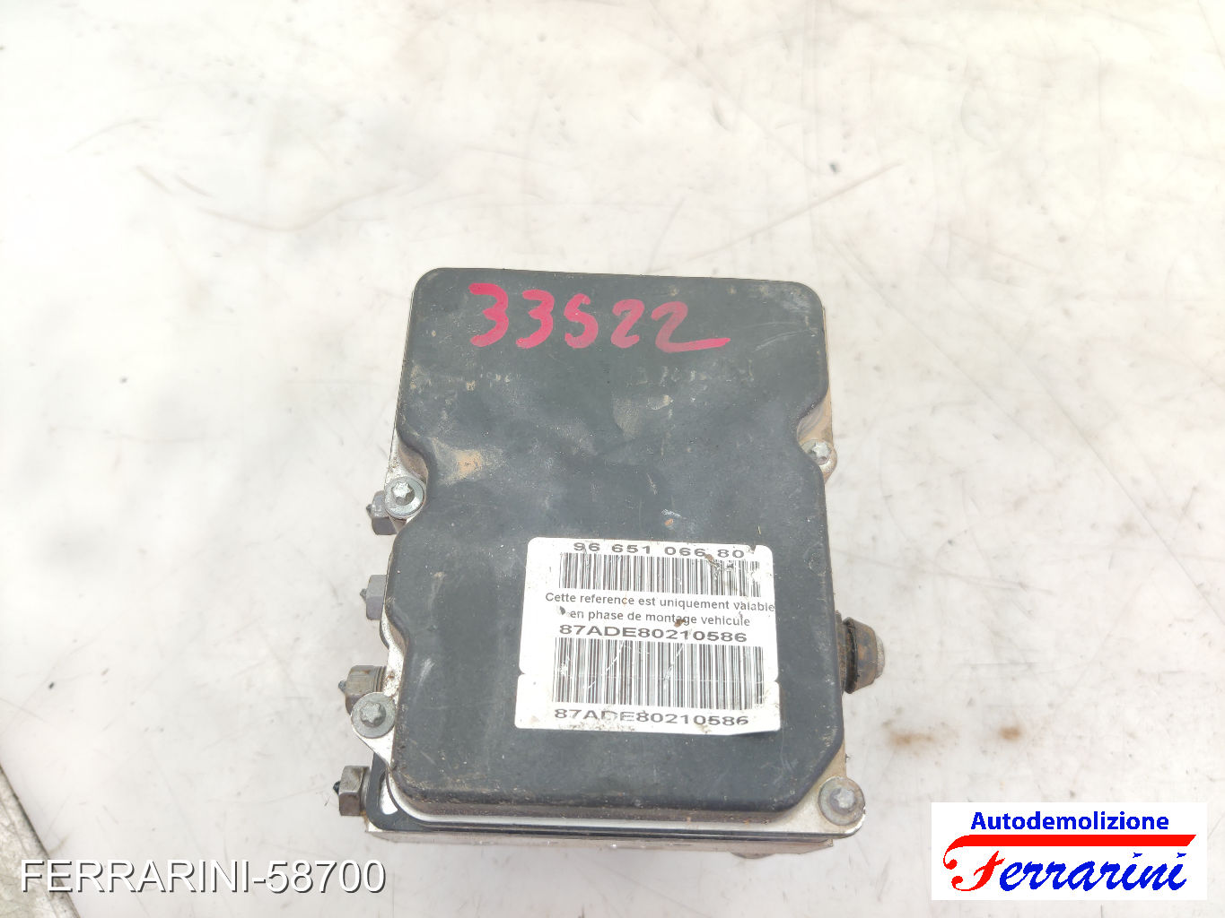 Centralina Pompa Abs CITROEN C4 PICASSO 1 UD 2.0 HDI 138 2006-2013 4541WP 7