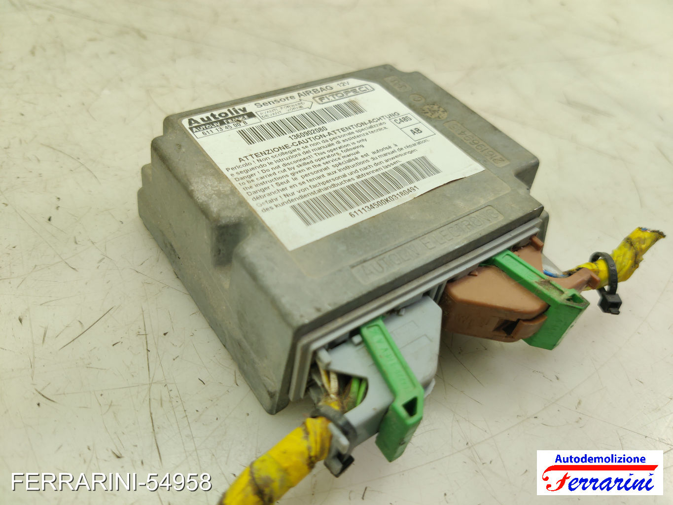 Centralina Airbag CITROEN NEMO AA 2008-2010 611134500B, 1360902080