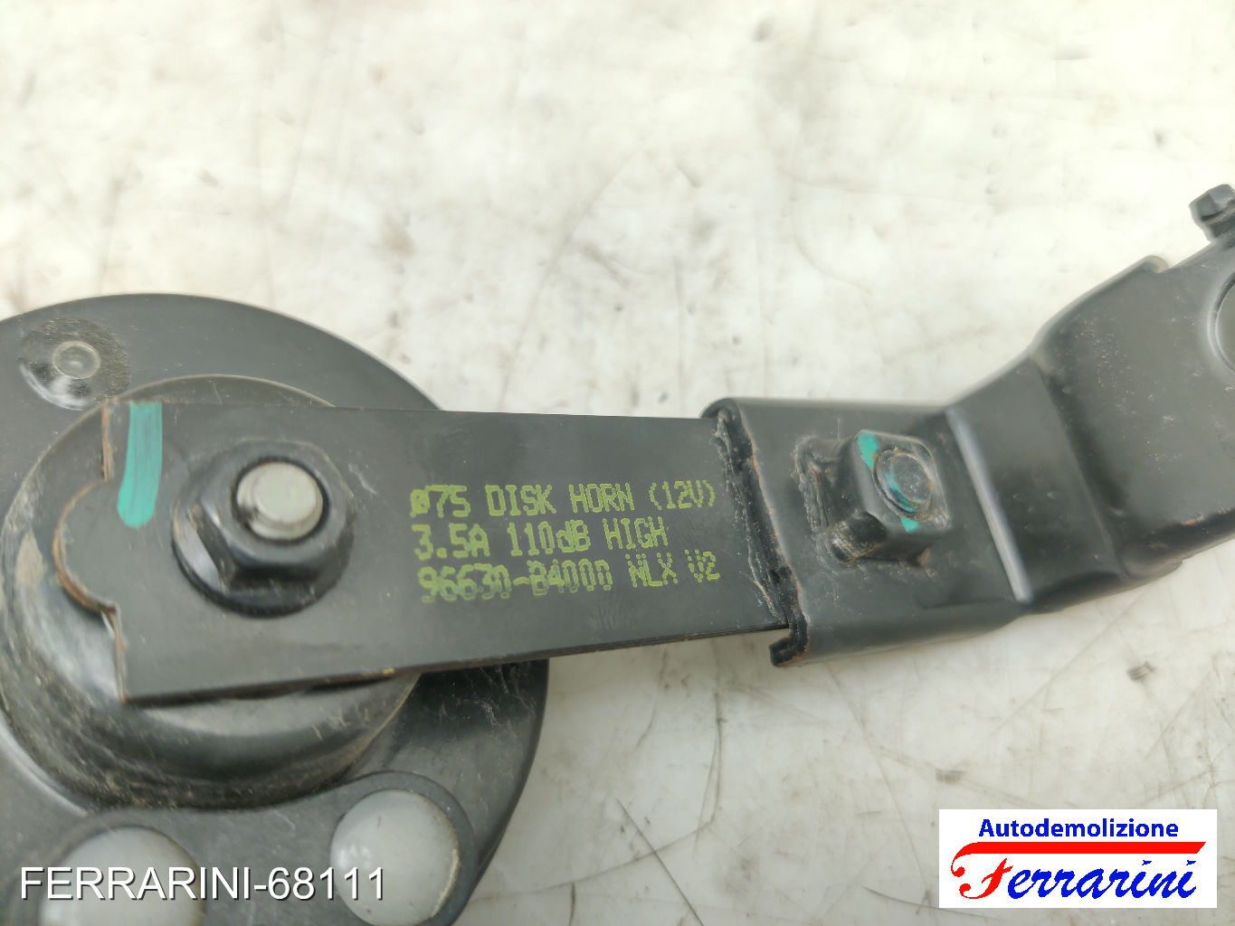 Clacson HYUNDAI I10 BA, IA 2013-2023 96620B9000, 10202 6
