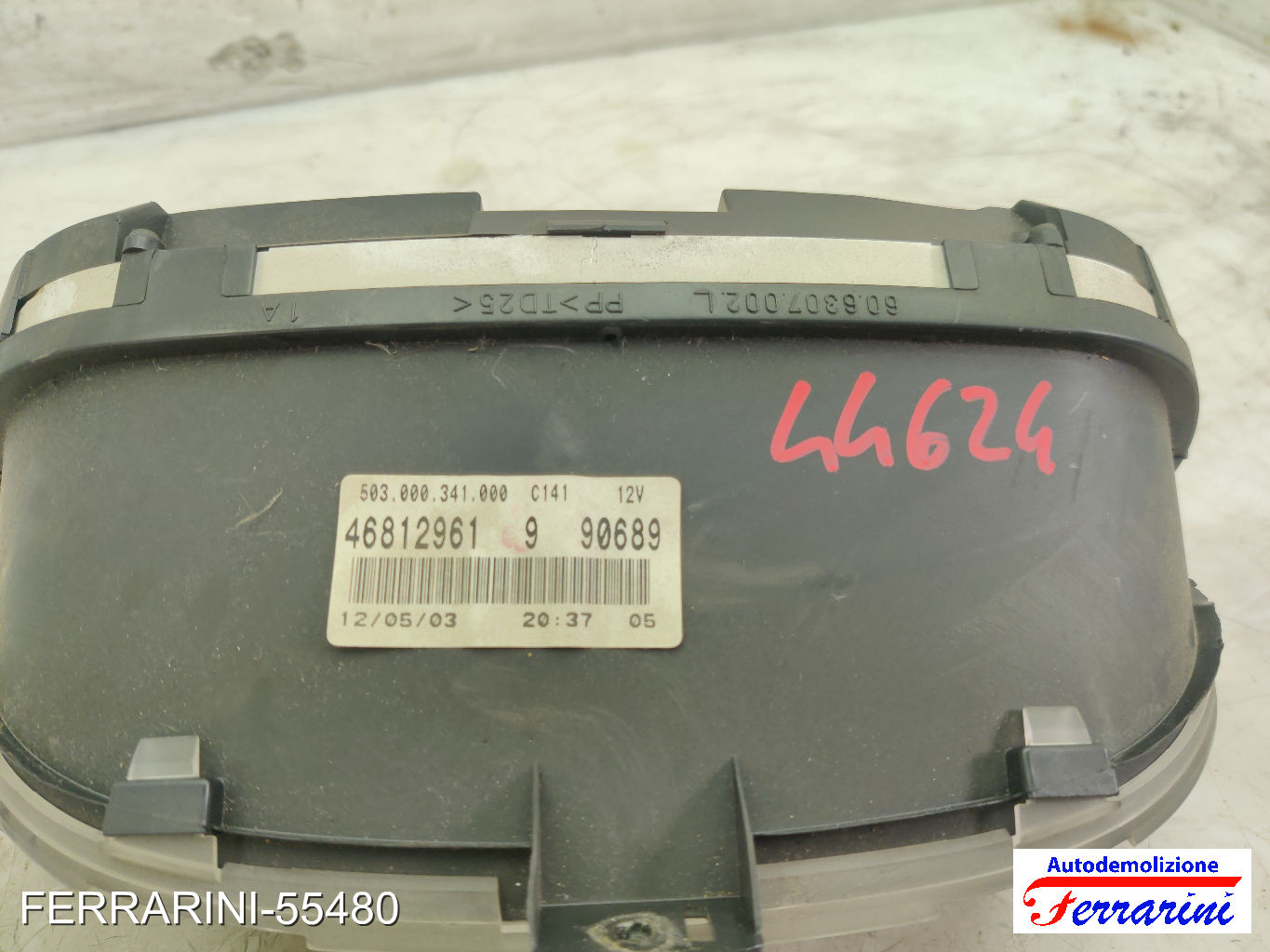 Quadro Contachilometri FIAT PUNTO 188 1.2 60 1999-2010 46812961, 90689