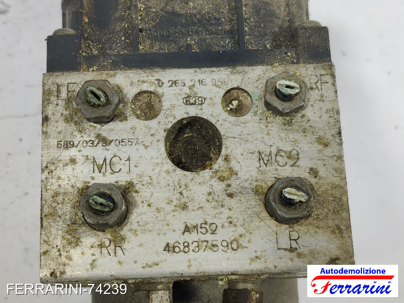 Centralina Pompa Abs FIAT MULTIPLA 186 1.6 16V BIPOWER 2001-2010 46837590