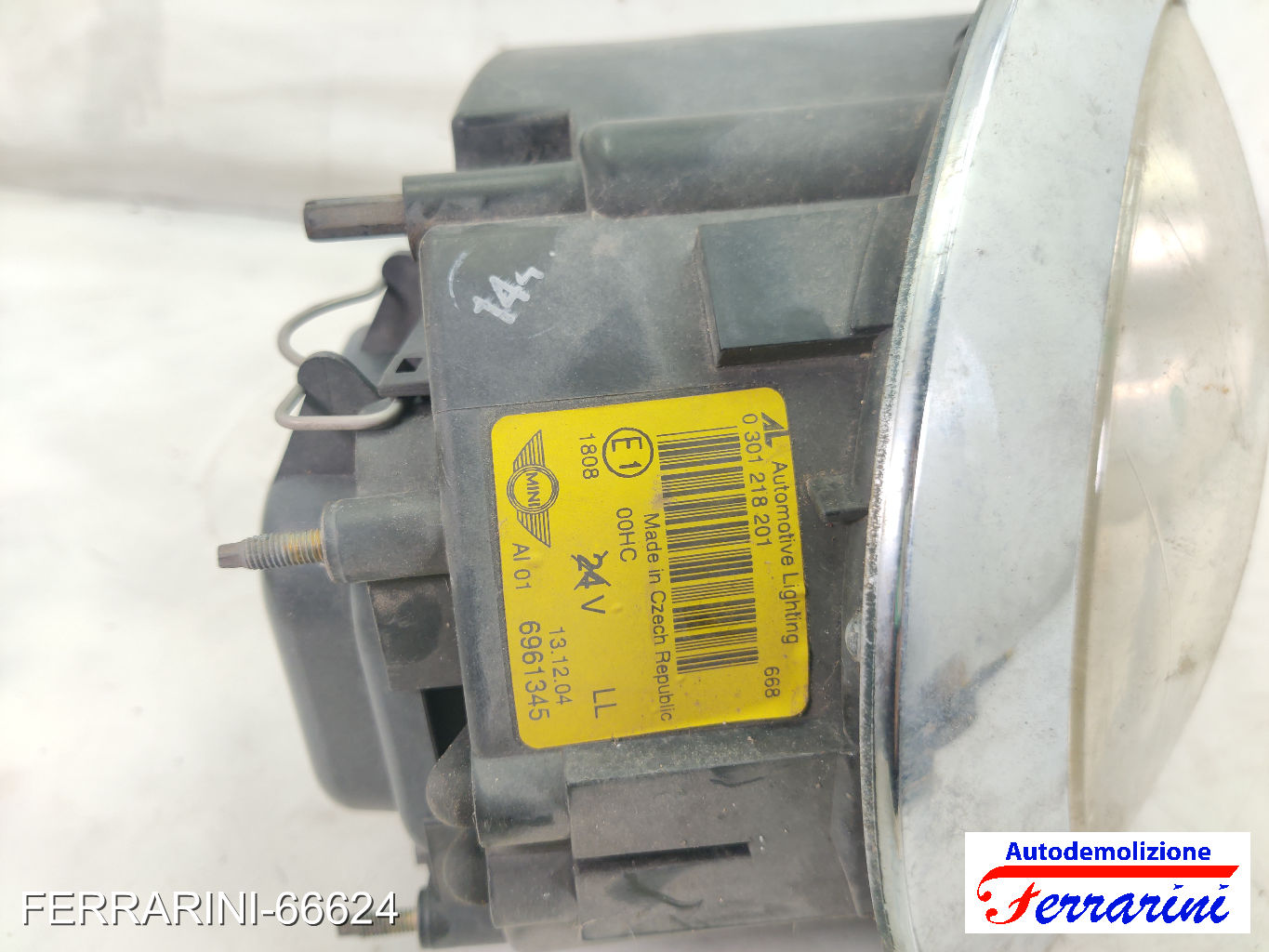 Faro Anteriore MINI - R50, R53 2003-2006 sinistro, sx 63126961345, 63127198729 13
