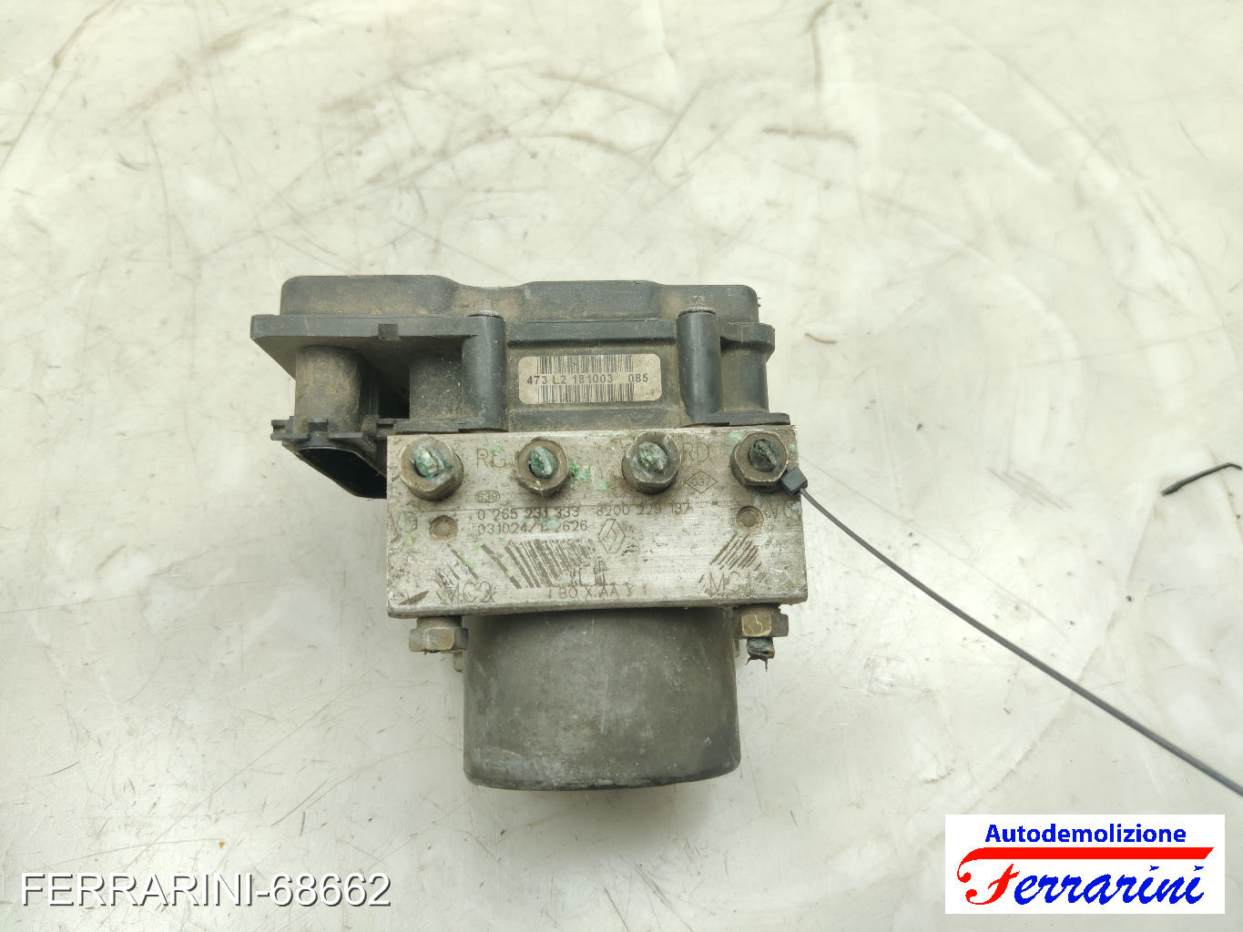 Centralina Pompa Abs RENAULT CLIO 2 BB, CB 1.2 1998-2010 8200239137, 0265231333
