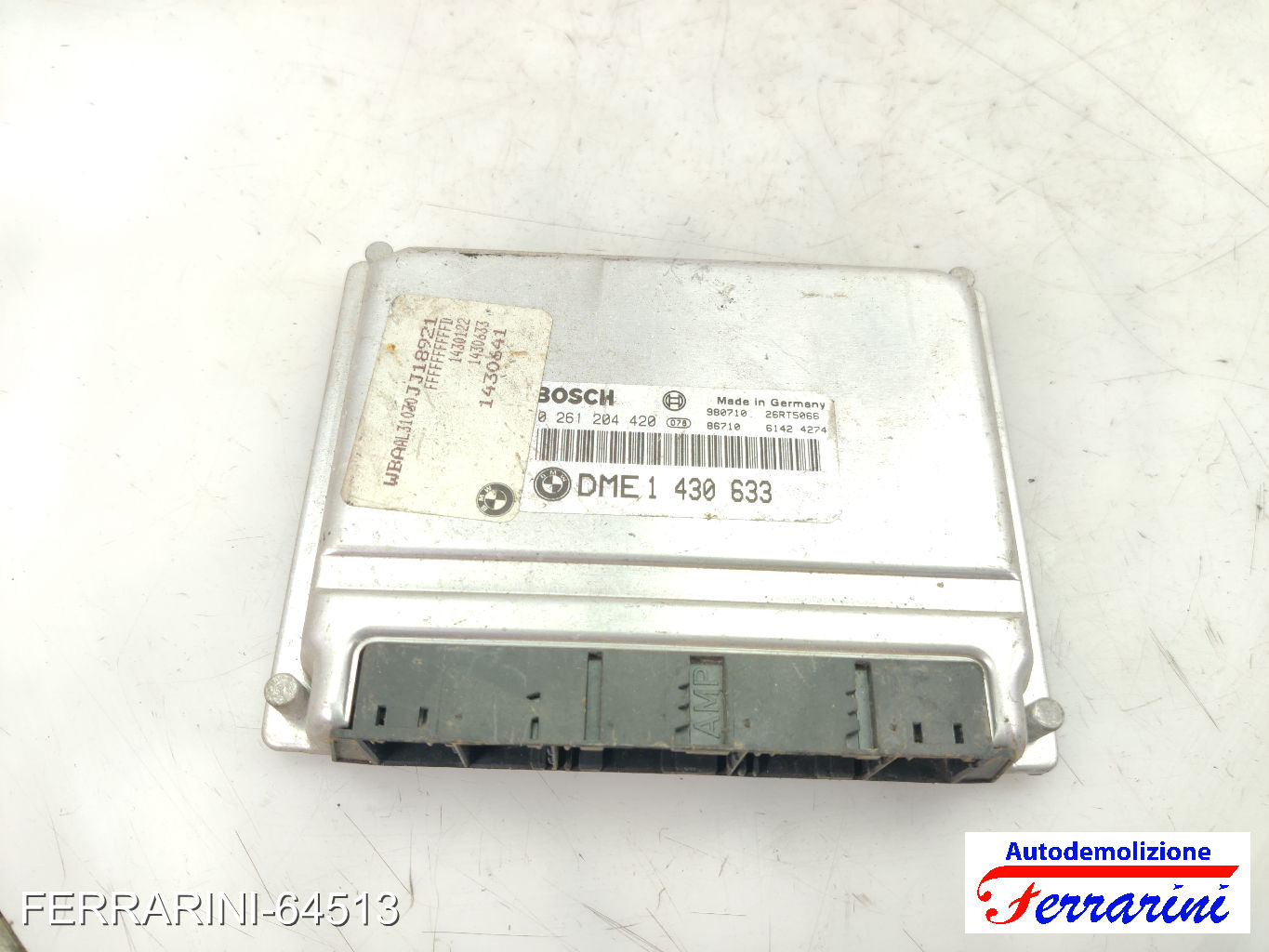 Centralina Motore BMW SERIE 3 E46 318I 1997-2001 12141430633, 0261204420