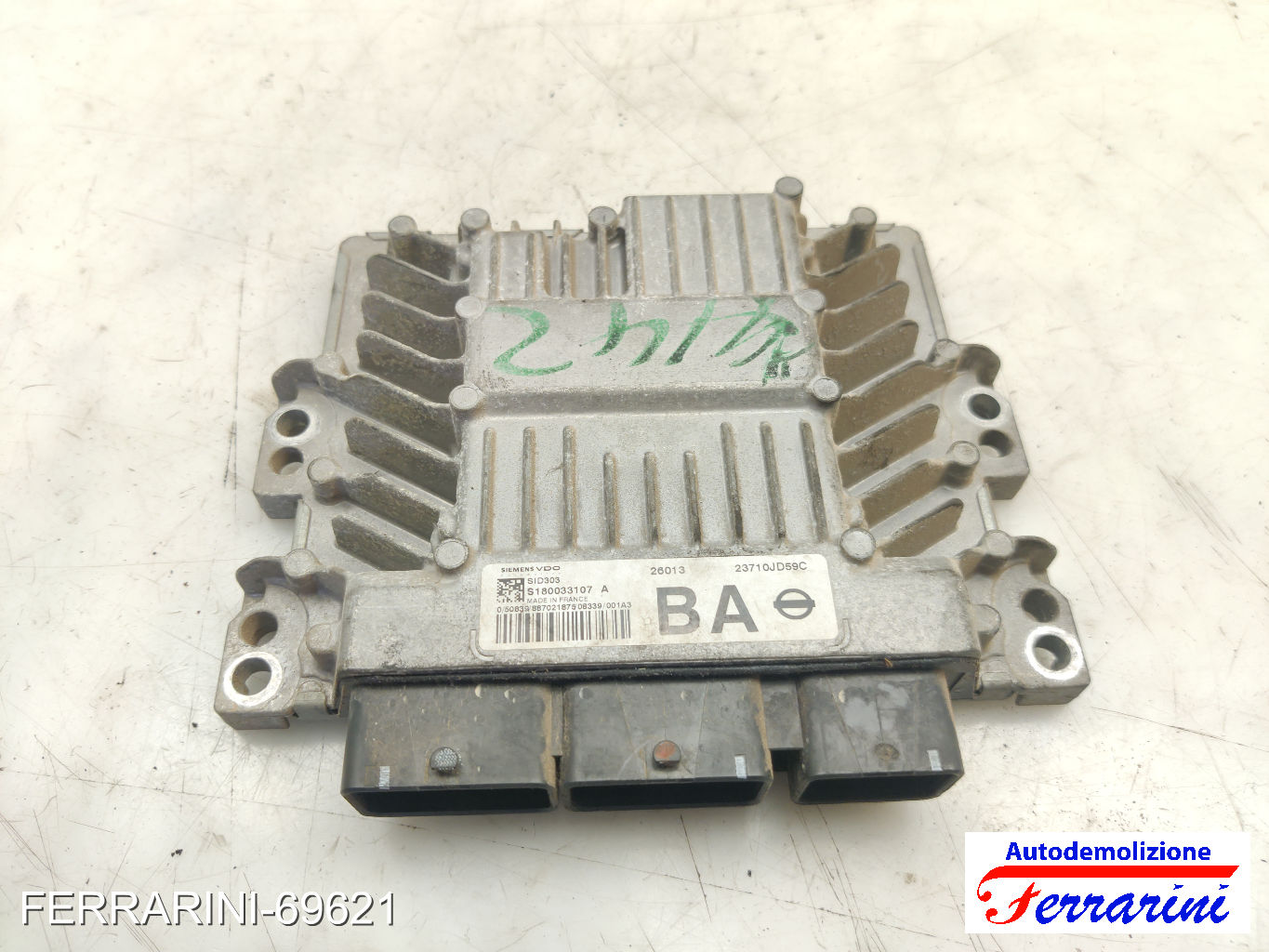 Centralina Motore NISSAN QASHQAI 1 J10, JJ10E, NJ10 1.5 DCI 2006-2013 23710JD59C