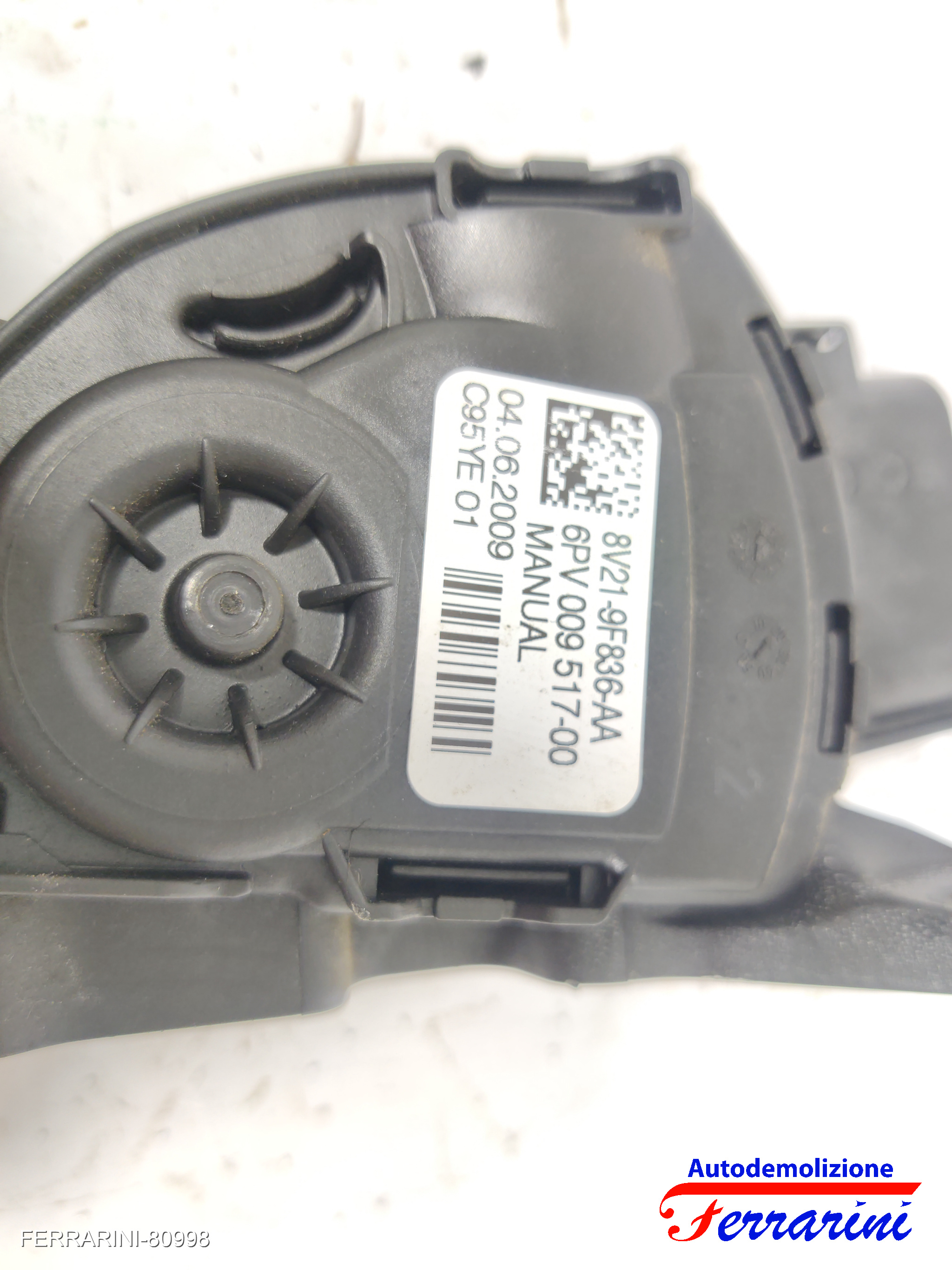 Pedale Acceleratore FORD FIESTA 6 CB1, CCN 1.4 TDCI 2008-2012 8V219F836AA 7