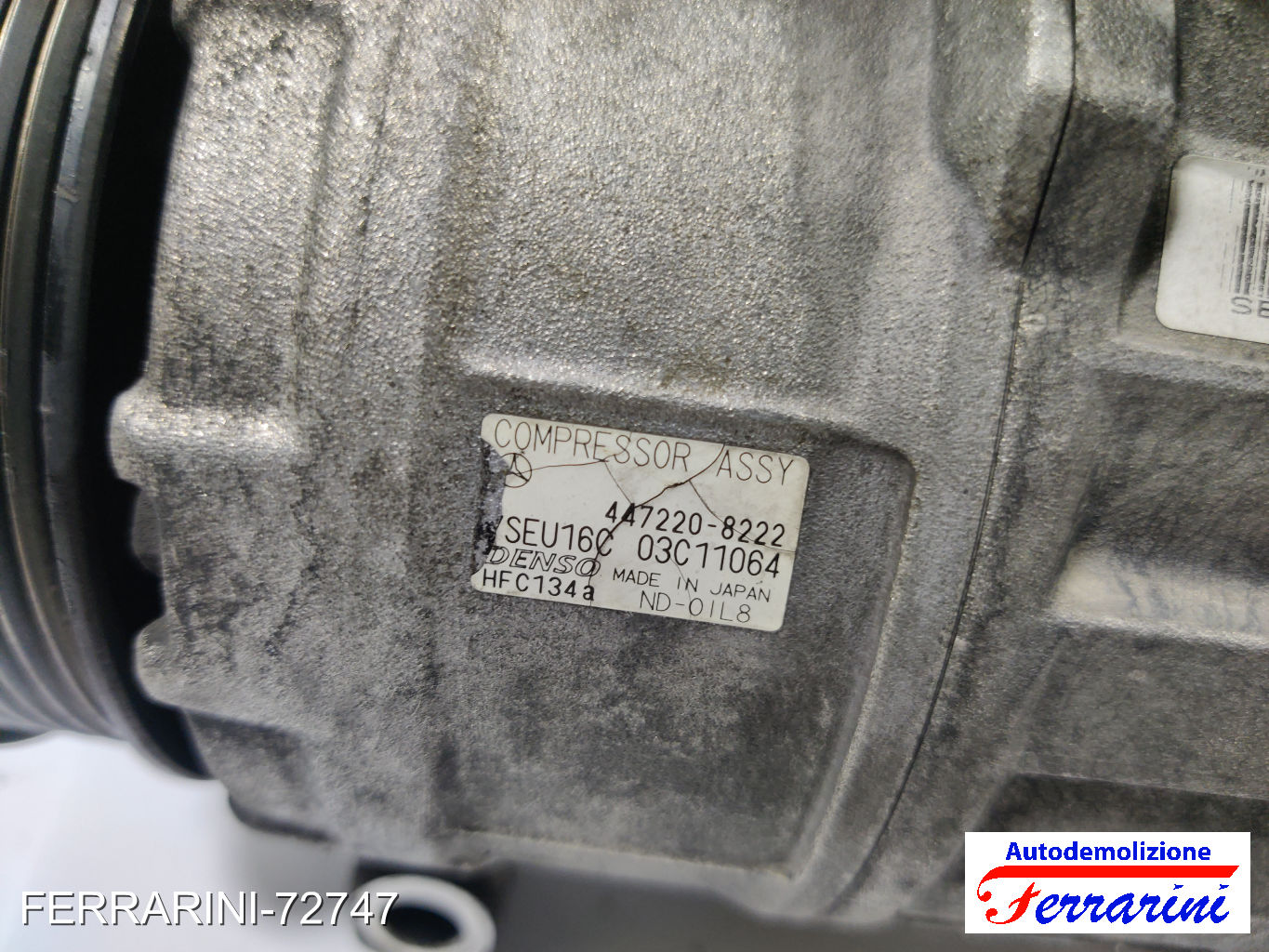 Compressore Clima MERCEDES CLASSE C W203 C 200 CDI 2000-2003 4472208222 11