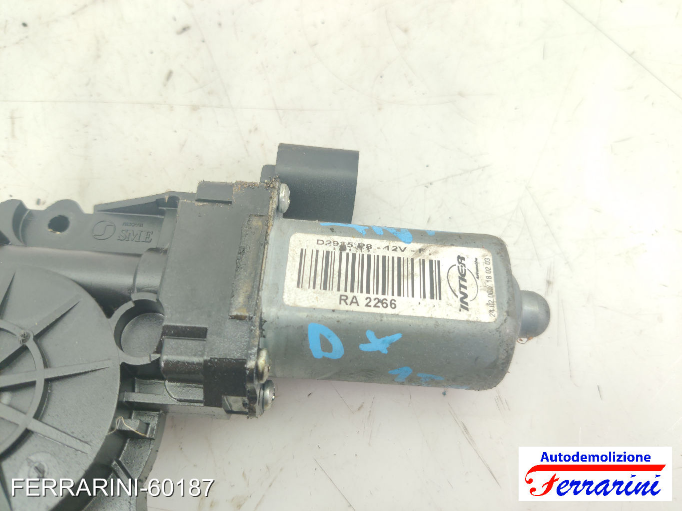 Motorino Alzavetro ALFA ROMEO 159 SW 939 1.9 JTDM 16V 2006-2011 71740122, RA2266 8