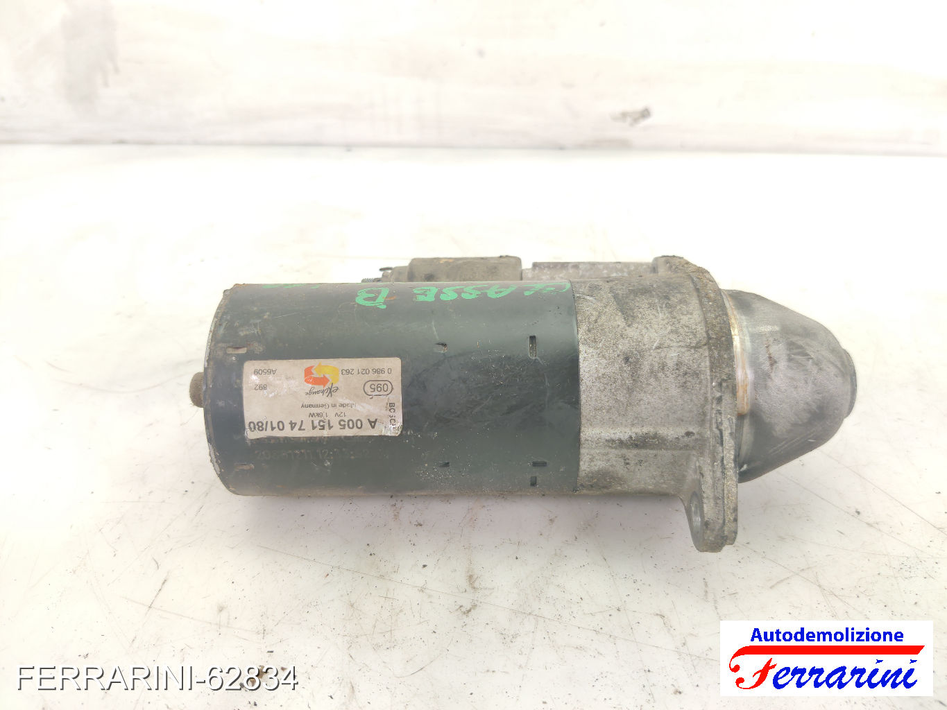 Motorino Avviamento MERCEDES CLASSE A W169 A 180 CDI 2004-2012 A0051517401 7
