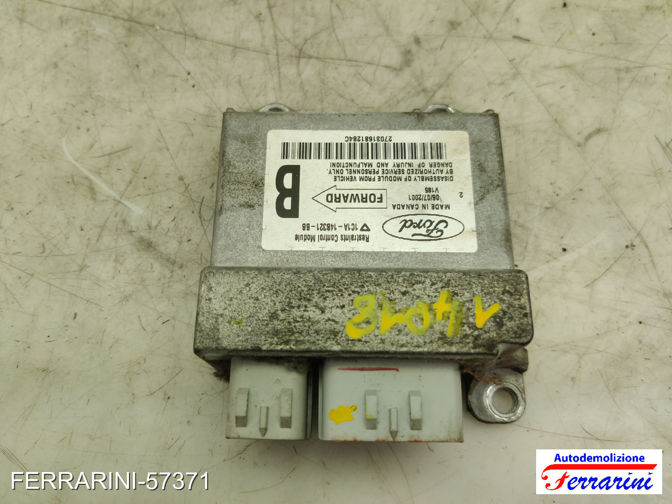 Centralina Airbag FORD TRANSIT FB, FC, FD, FS, FZ 2000-2006 1C1A14B321BB