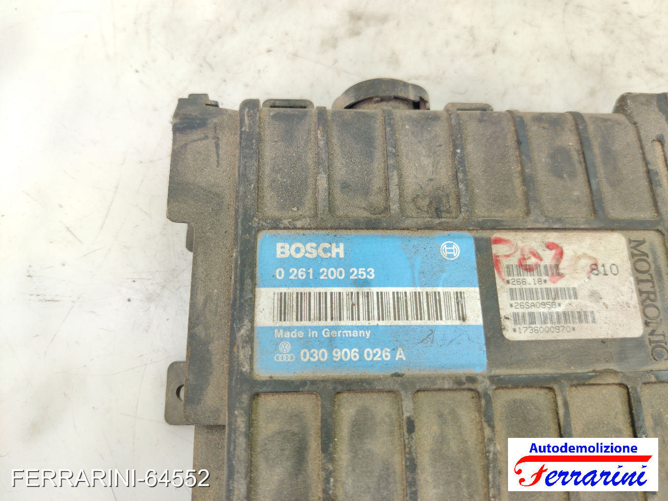 Centralina Motore VW POLO 80, 86C 1.3 CAT 1987-1994 030906026A, 0261200253