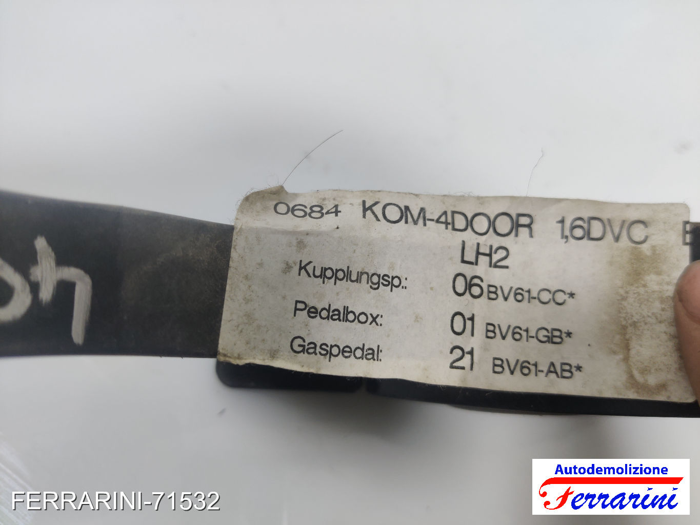 Pedale Acceleratore FORD FOCUS 3 TURNIER 1.6 TDCI 2010-2023 BV619F836AB 6