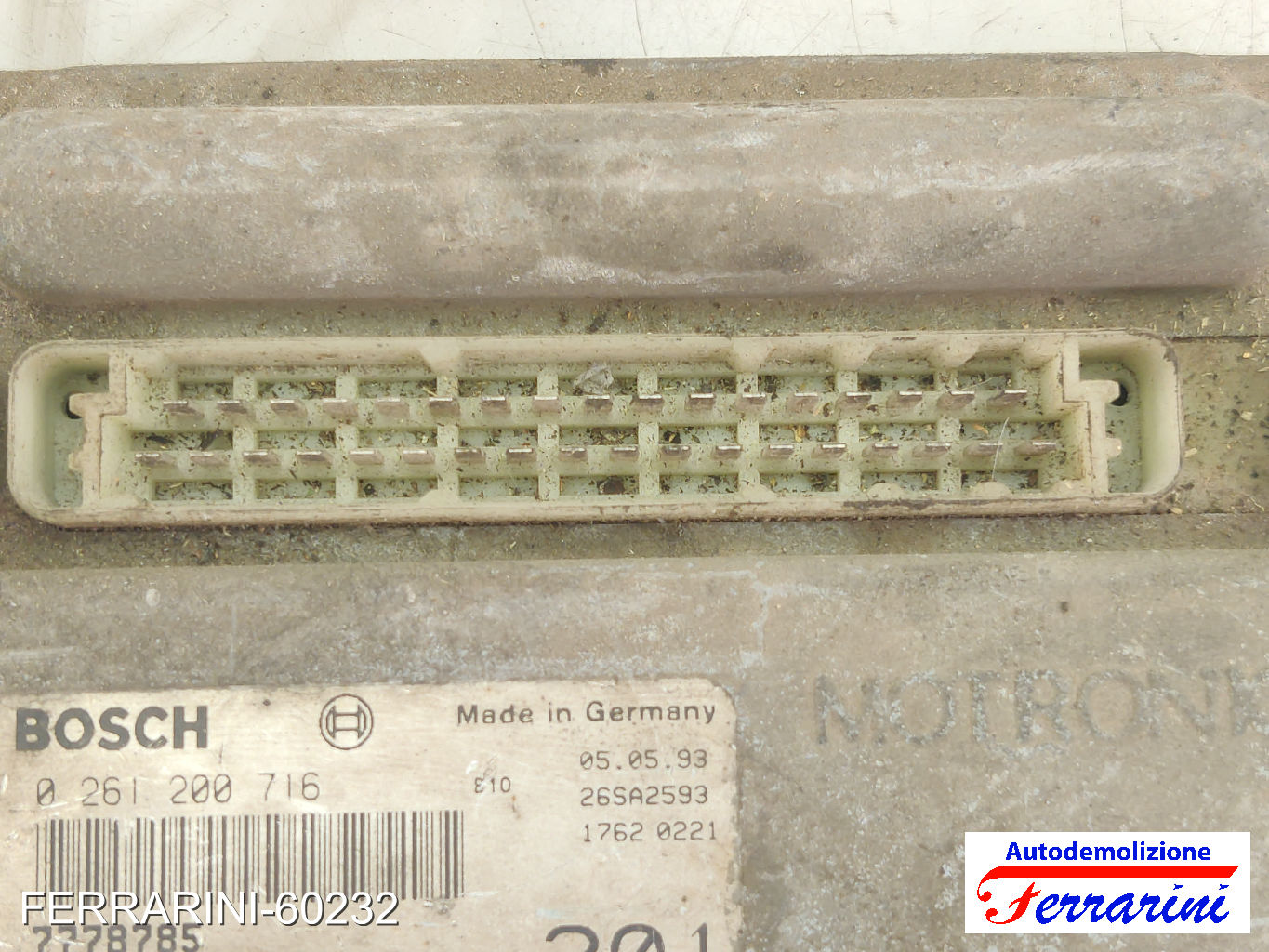 Centralina Motore AUTOBIANCHI Y10 1.1 1989-1995 7778785, 0261200716, 26SA2593 7