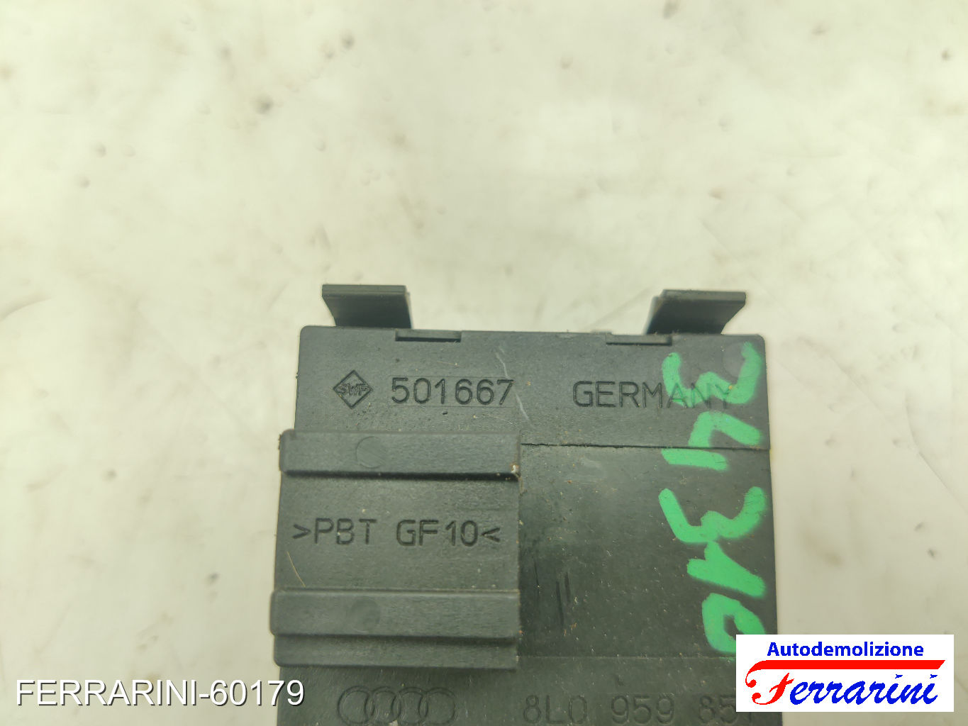 Pulsantiera Tastiera Alzavetro AUDI A3 8L1 1997-2001 sinistra, sx, frontale