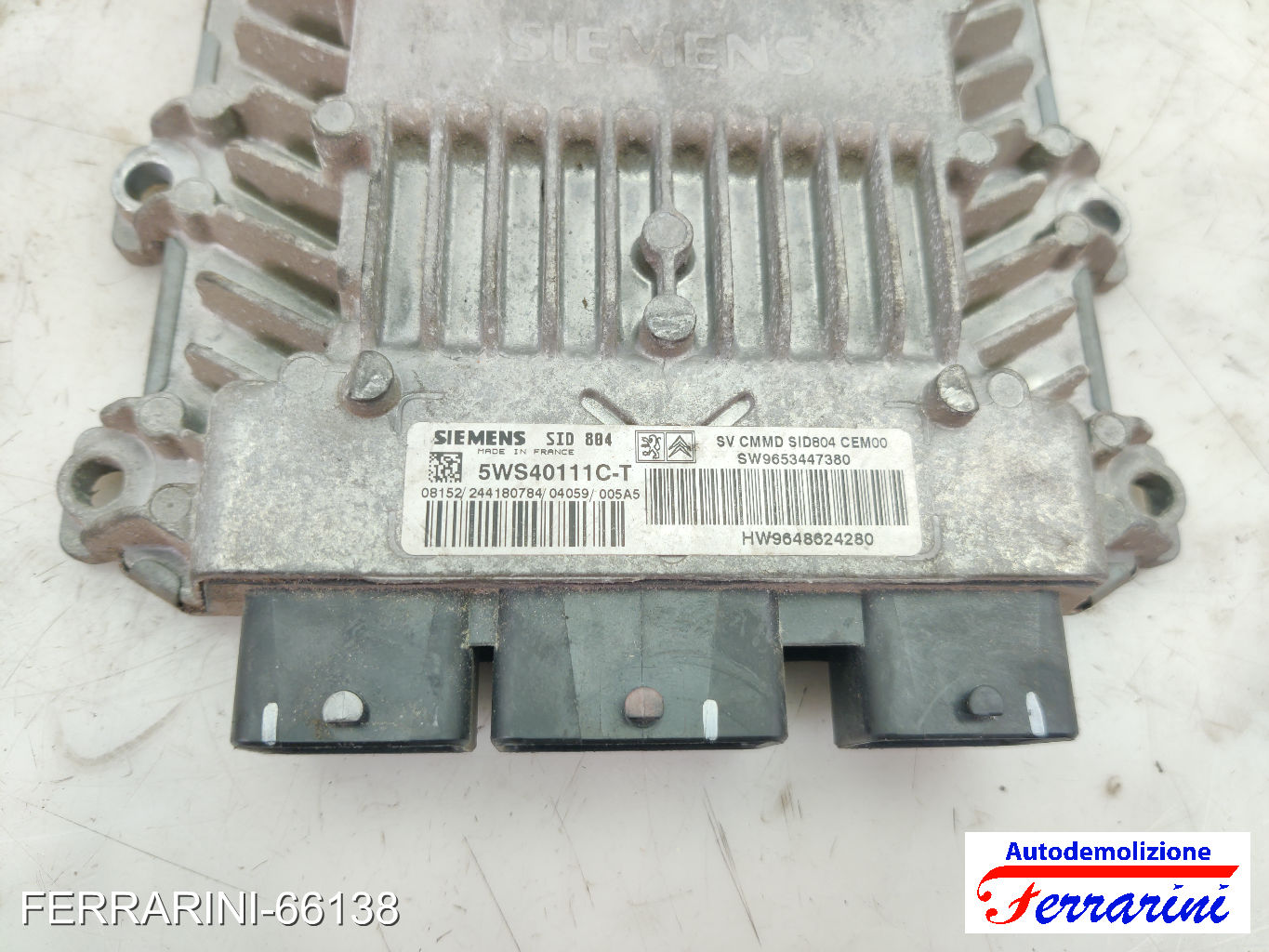 Centralina Motore CITROEN C2 JM 1.4 HDI 2003-2009 9653447380, 5WS40111C 6