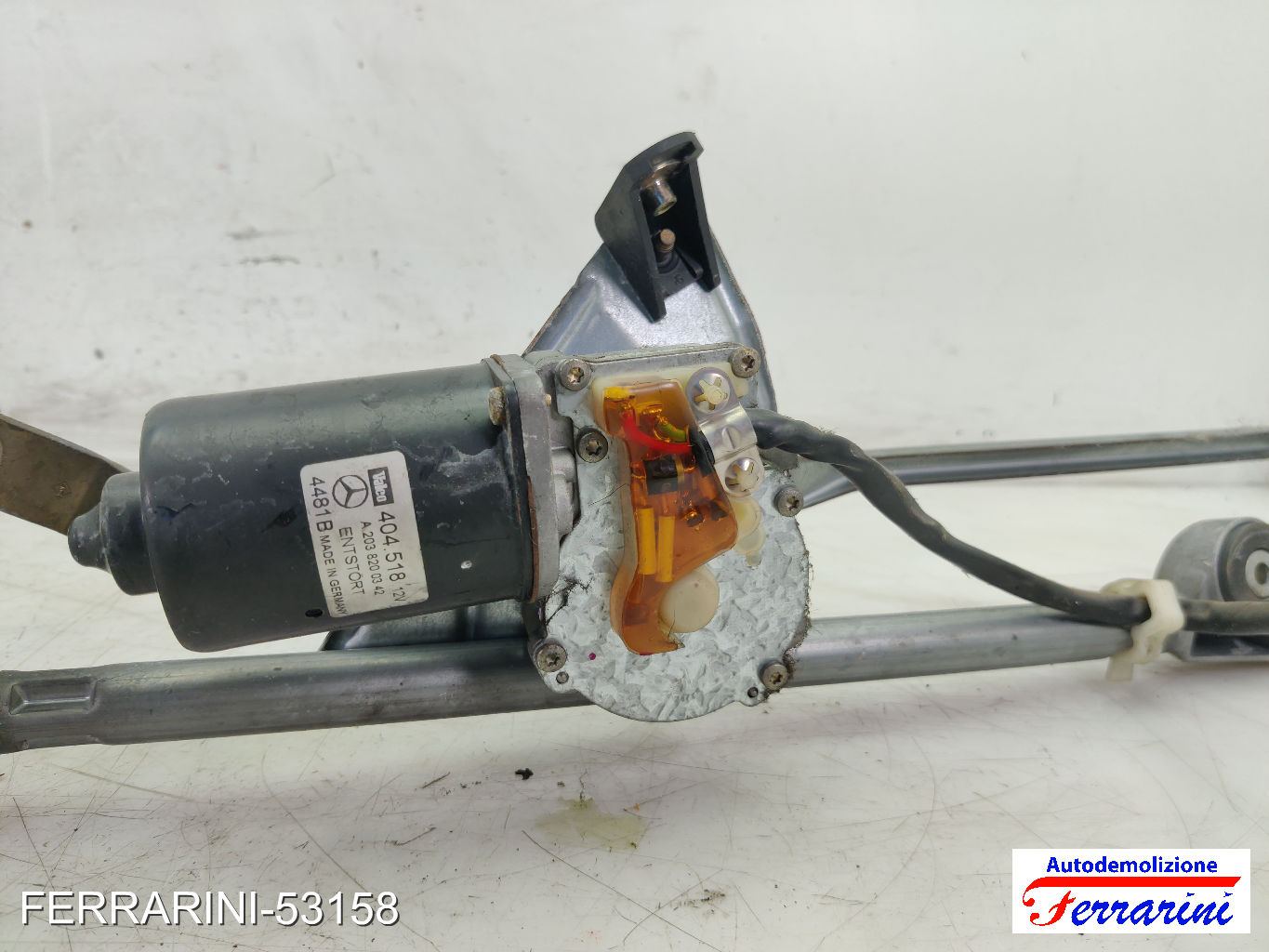 Spazzacqua Motorino Tergicristallo MERCEDES CLASSE C W203 2000-2007 anteriore 8