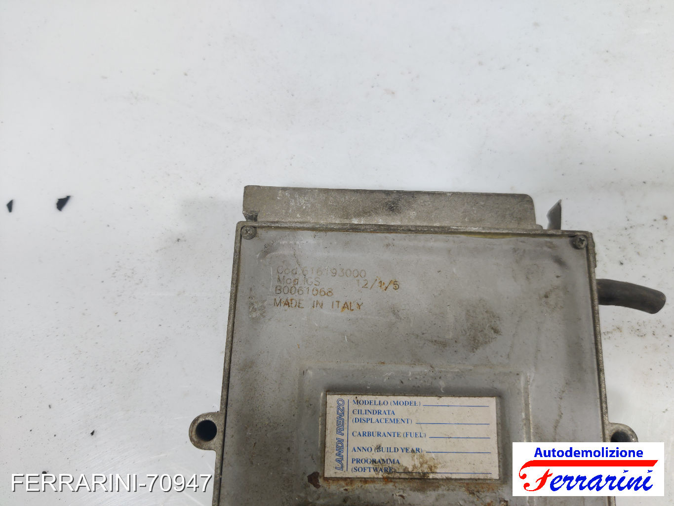 Centralina Gpl OPEL MERIVA A X03 1.4 16V TWINPORT 2004-2010 616193000