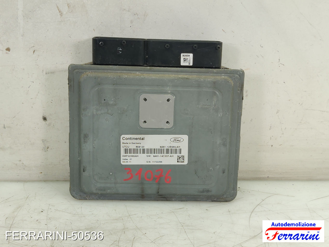 Centralina Motore FORD FIESTA 6 CB1, CCN 1.4 2008-2012 8A6114C337AH, 5WP22365AH 8