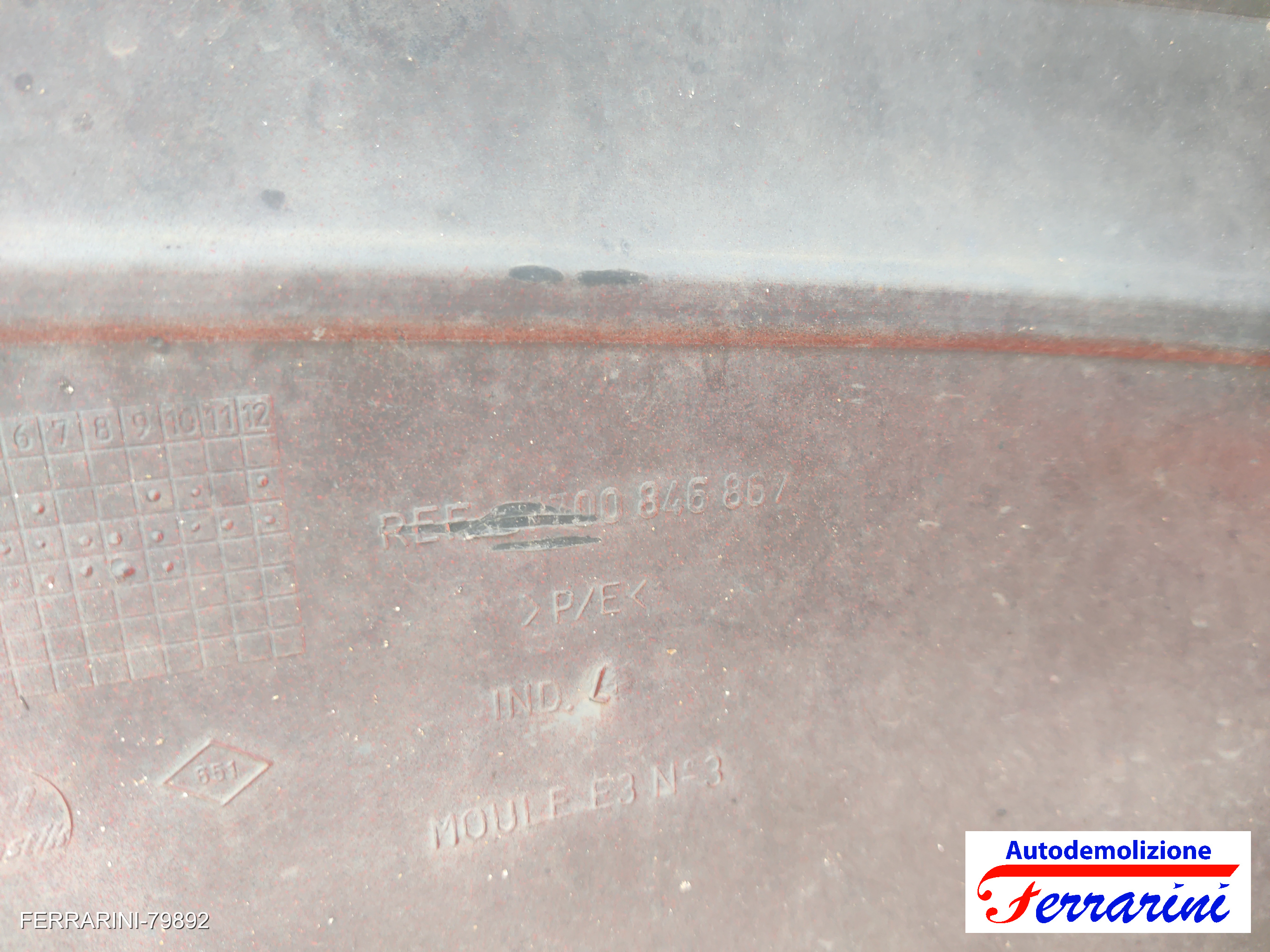 Paraurti RENAULT CLIO 2 BB, CB 2001-2016 Frontale 7700846867, 7700846877 11