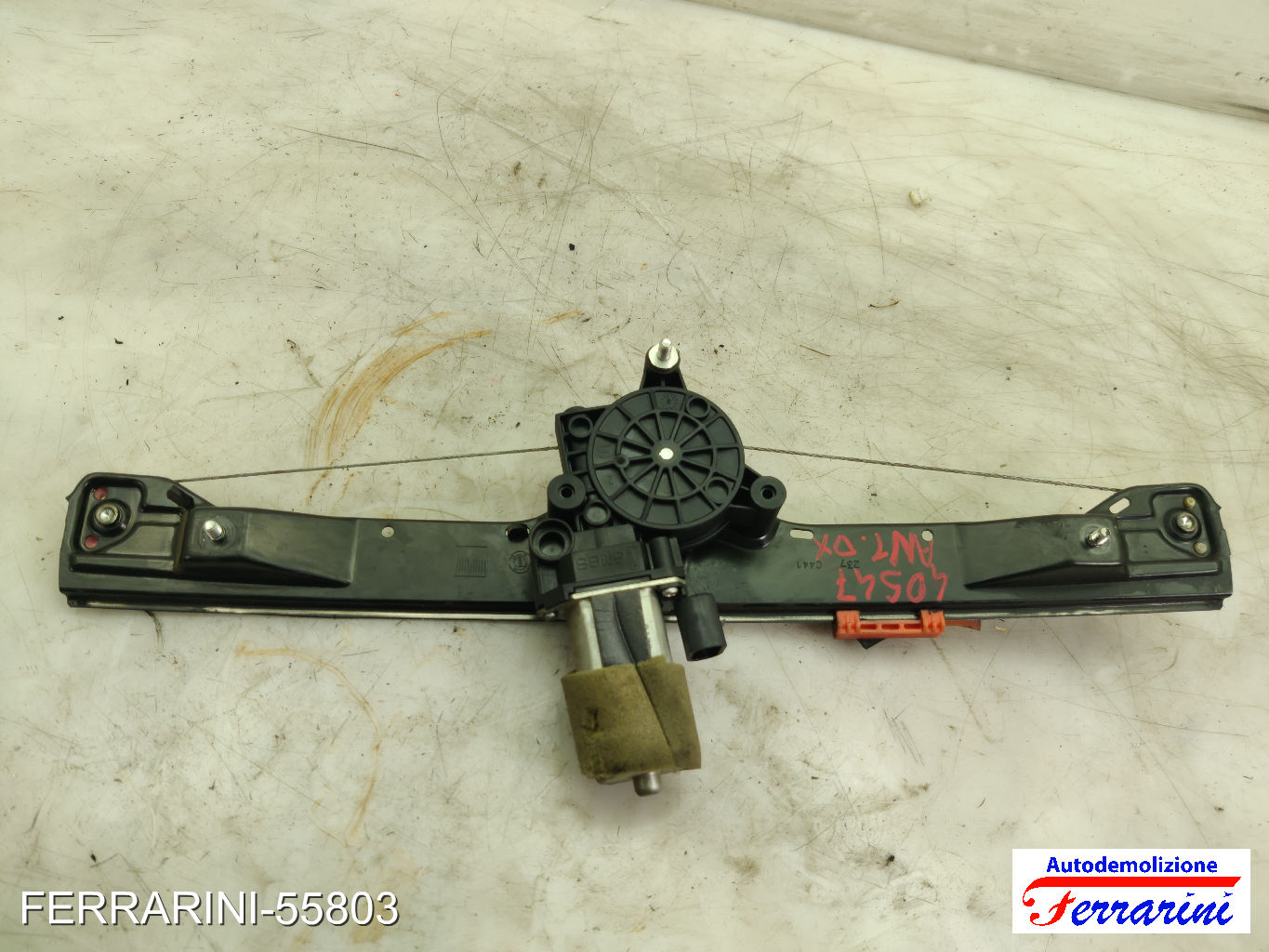 Alzavetro FIAT GRANDE PUNTO 199 2005-2013 destro, dx, frontale, anteriore