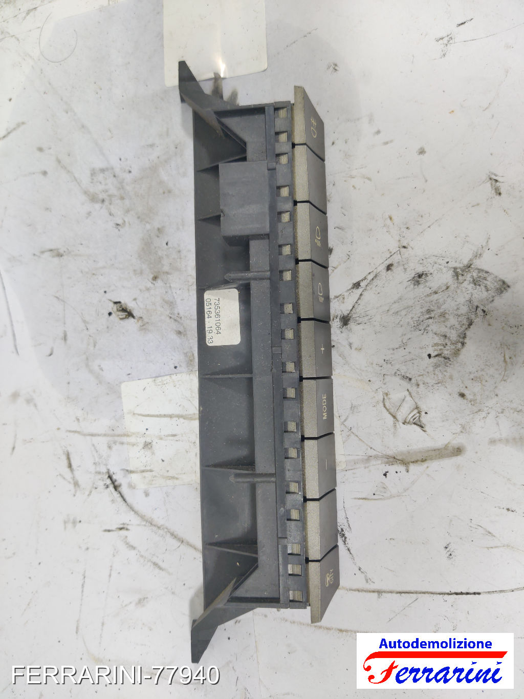 Pulsantiera comandi luci cruscotto LANCIA YPSILON 843 2003-2011 735361064 4