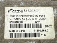 Centralina Motore FIAT GRANDE PUNTO 199 1.3 D MULTIJET 2005-2010 51806506 9