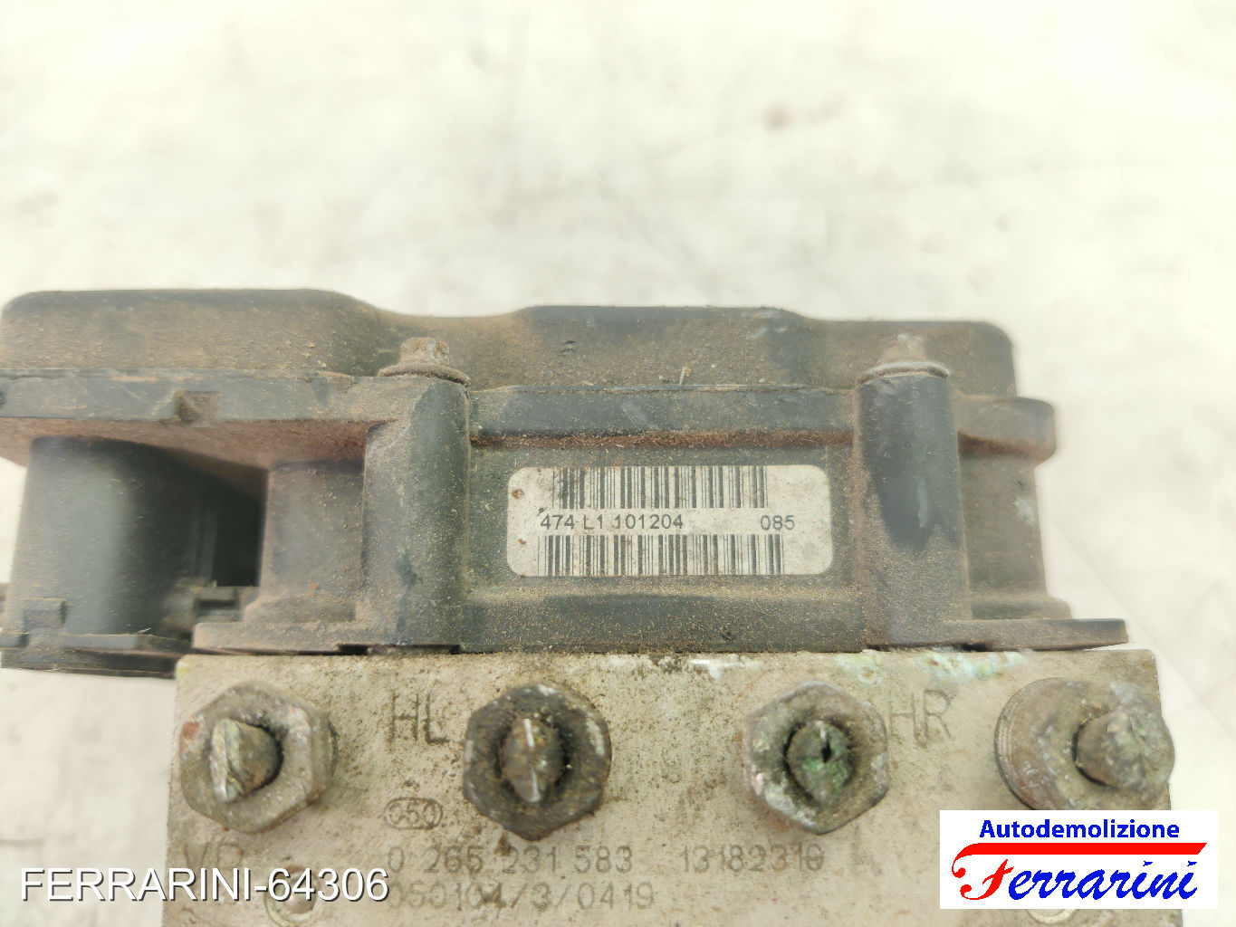 Centralina Pompa Abs OPEL CORSA C X01 1.3 CDTI 2003-2009 13182319, 0265231583