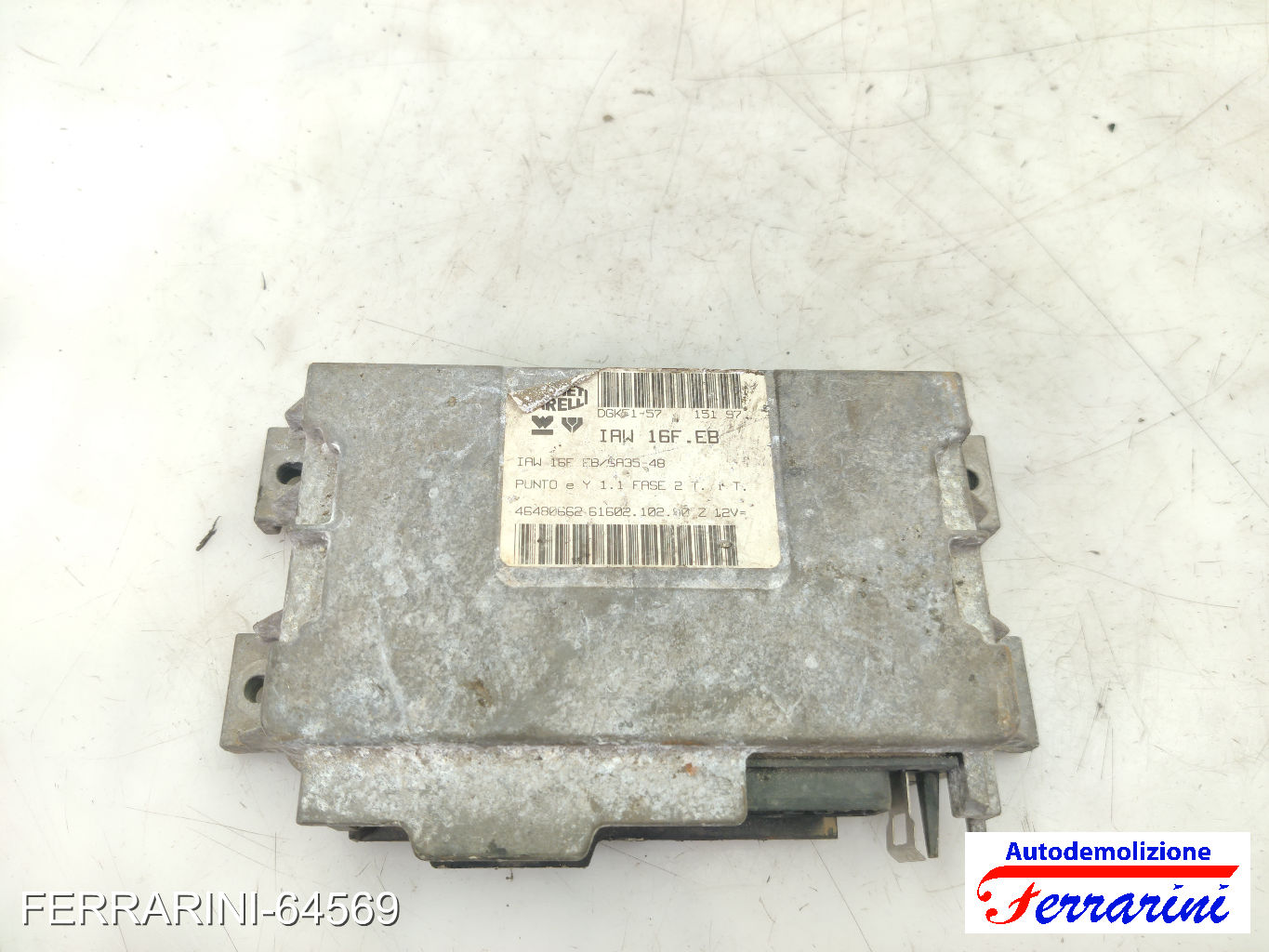 Centralina Motore FIAT PUNTO 176 55 1.1 1993-1999 46480662, 5A3549, SA3548