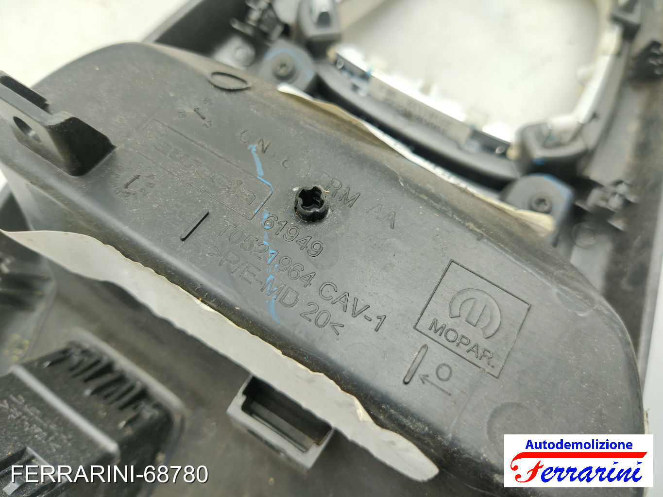 Mascherina cambio Tunnel Centrale JEEP COMPASS M6, M7, MP, MV 2017-2023 6