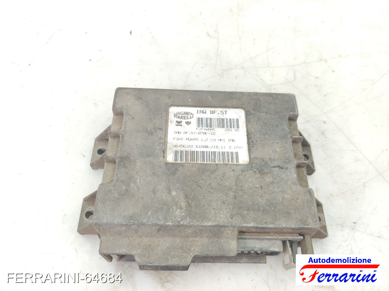 Centralina Motore FIAT PUNTO 176 60 1.2 1993-1999 46456322, 26160021811
