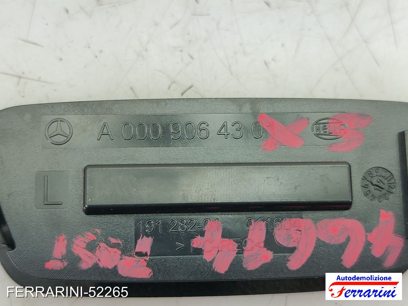 Luce interna parasole MERCEDES CLASSE C S205 2015-2018 Frontale Sinistra