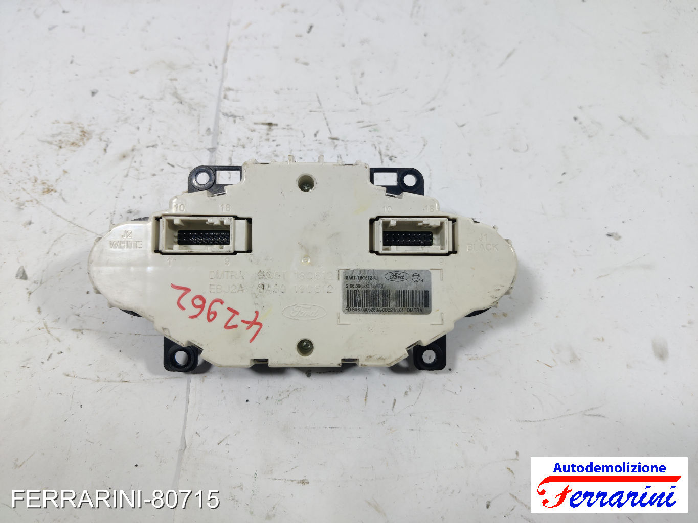 automatico Tastiera Clima FORD FIESTA 6 CB1, CCN 2008-2012 anteriore, frontale
