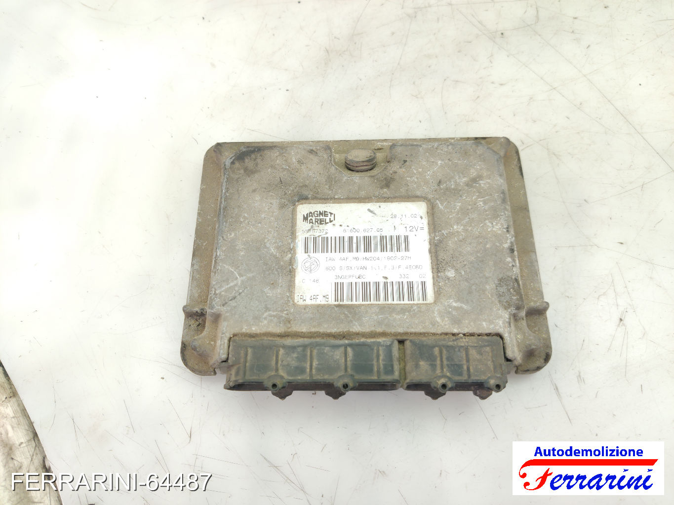 Centralina Motore FIAT SEICENTO 600 287 1.1 1998-2010 55187372, 51793106