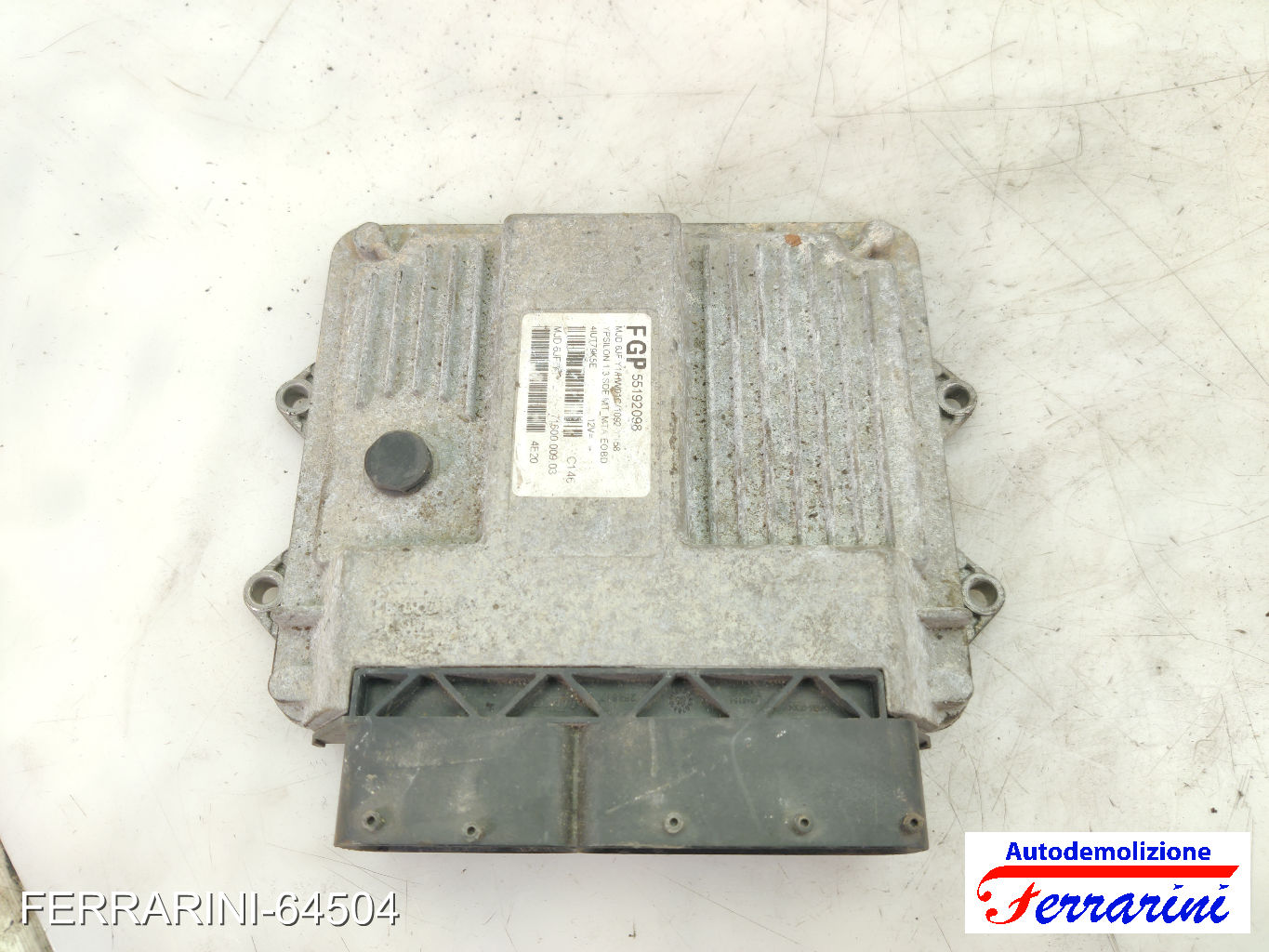Centralina Motore LANCIA YPSILON 843 1.3 JTD 2003-2011 55192098, 7160000903