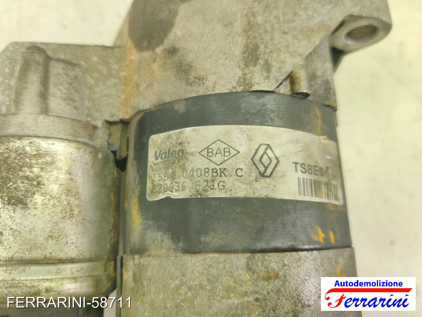 Motorino Avviamento RENAULT CLIO 2 BB, CB 1.2 1998-2010 8200369521G, 8200369521