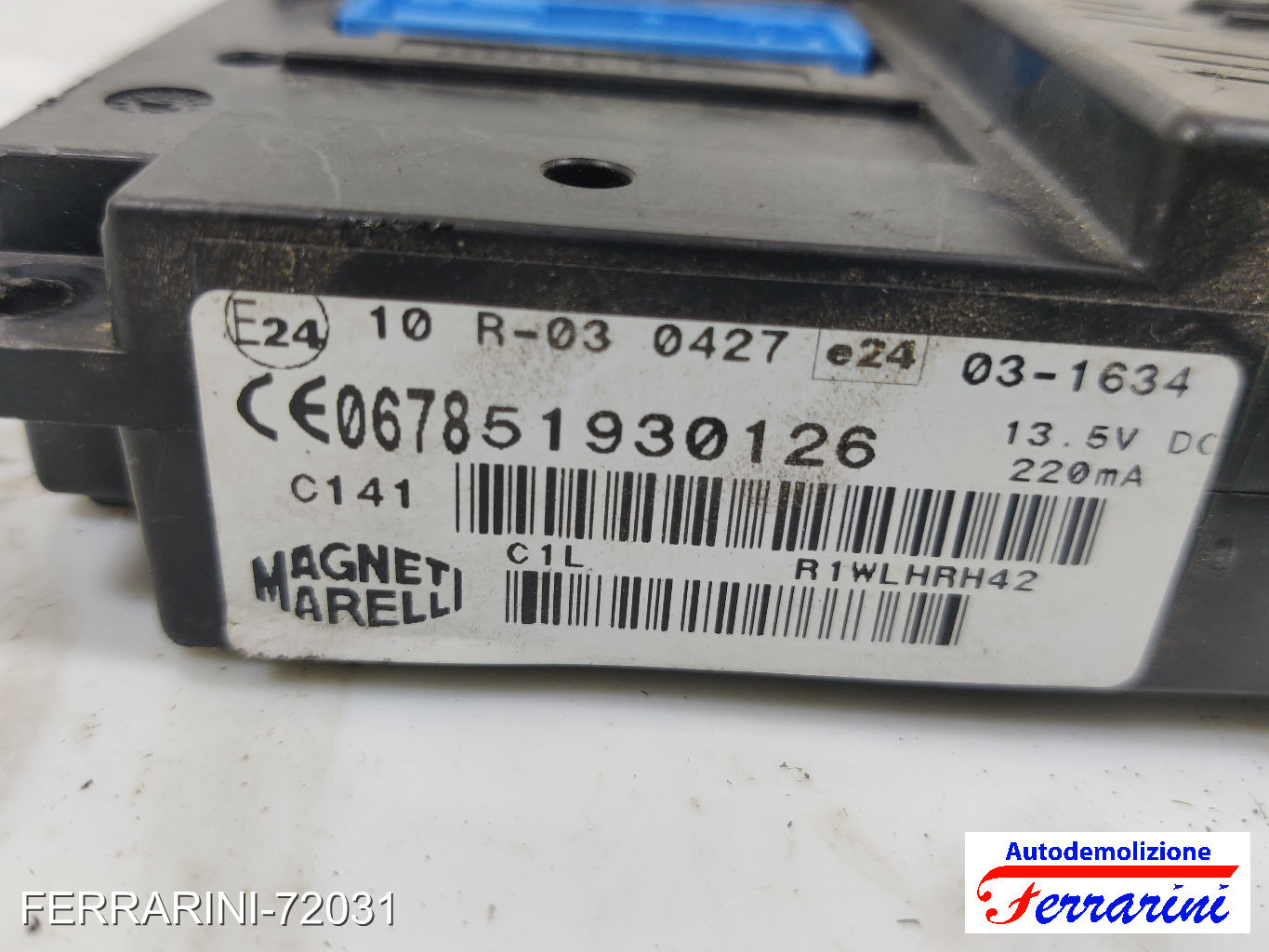 Centralina Blue&Me bluetooth LANCIA YPSILON 312 2011-2023 51930126, 55555031190