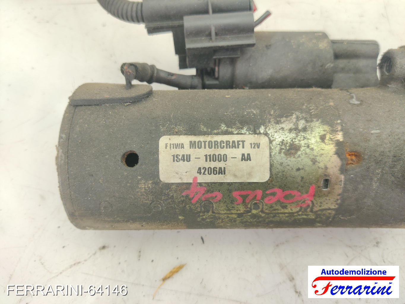 Motorino Avviamento FORD FOCUS SW DNW 1.8 TDCI 2001-2004 1S4U11000AA, 1644028 7